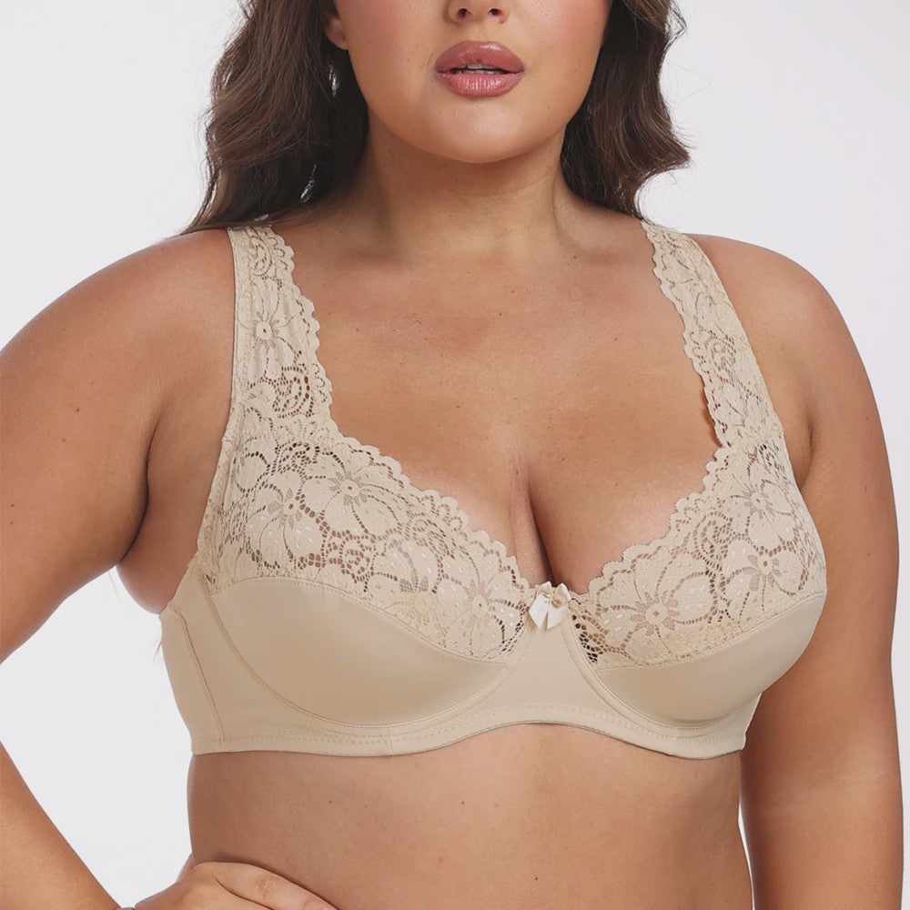 Luxe kanten bh met beugel voor dames - Plus size en sexy, verkrijgbaar in cupmaten B t/m F