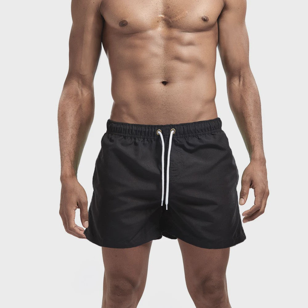Heren Sneldrogende Zwemshorts met Trekkoord en Zakken - Perfect voor Strand en Zomeractiviteiten