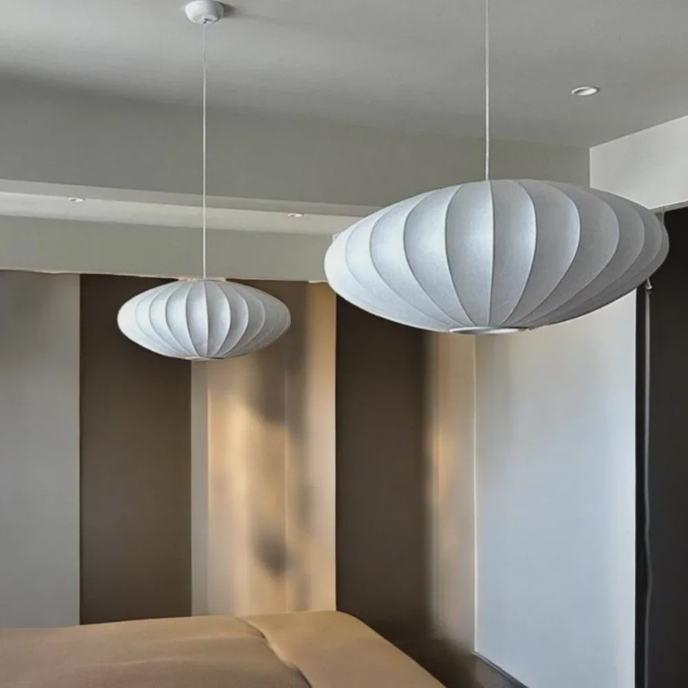 Wabi-Sabi Plafondlamp Zijde - Moderne Hanglamp voor Woonkamer & Restaurant