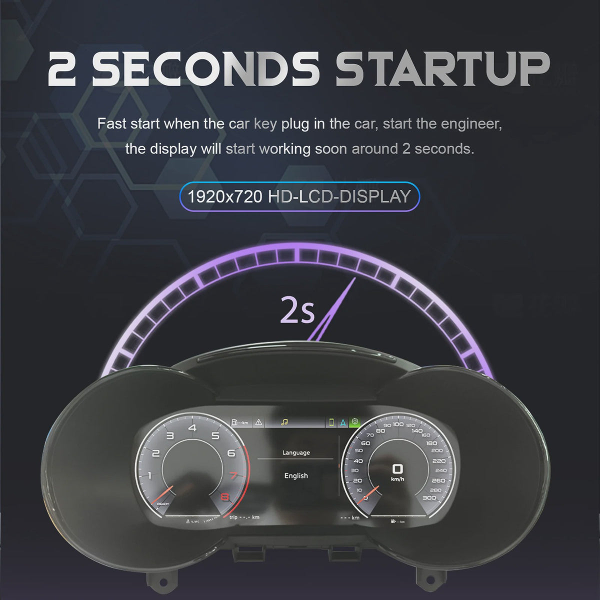 Digitale Cockpit Instrumentenpaneel LCD voor Audi A3 8P (2005-2013)
