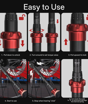 9-delige Momentsleutel Set (1/4", 3/8", 1/2") - Precisie & Duurzaamheid