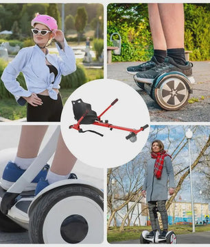 Hoverboard Zitje Gokart Accessoire - Verstelbaar Frame voor 6.5-10 Inch Scooters