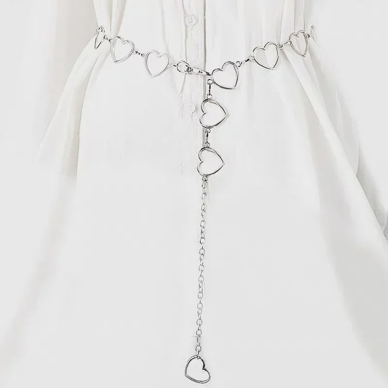 Dames Heupketting Goud/Zilver Metaal met Kristal & Diamant - Stijlvolle Tailleketting