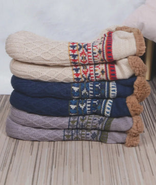 Super Warme Unisex Huissokken met Pluche Voering - Antislip & Comfortabel voor Winter