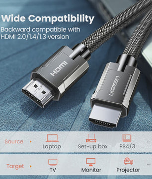 UGREEN 8K HDMI 2.1 Kabel - 48Gbps, eARC, Dolby Vision, 8K@60Hz