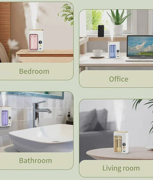 Automatische Auto Luchtverfrisser & Aromatherapie Diffuser met Display - Jasmijn Geur