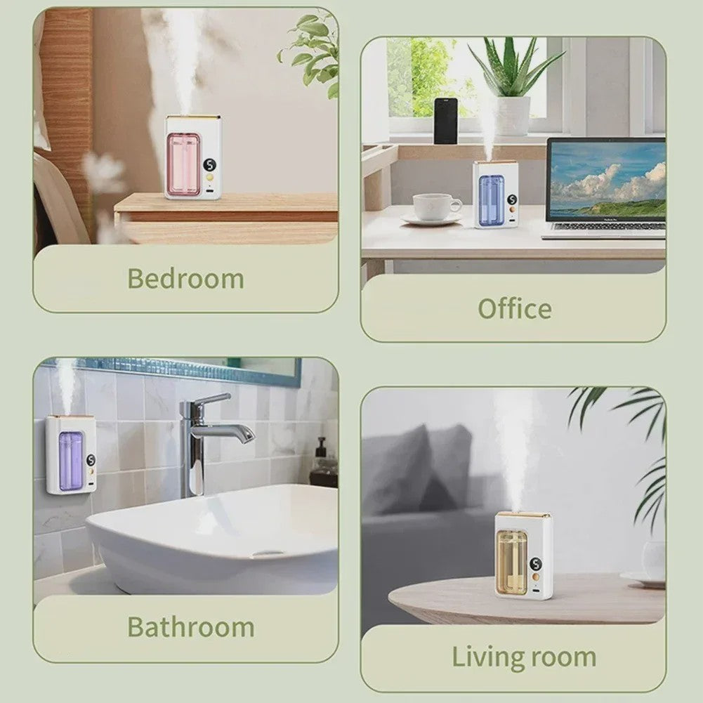 Automatische Auto Luchtverfrisser & Aromatherapie Diffuser met Display - Jasmijn Geur