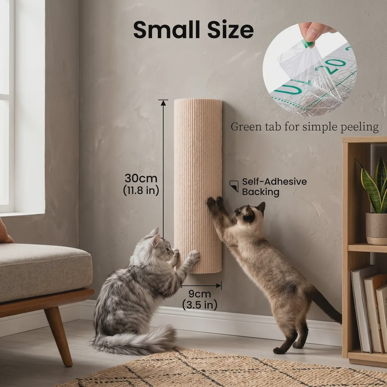 Krabpaal voor Katten met Hoge Kleefkracht - Beschermt Meubels & Biedt Speelplezier