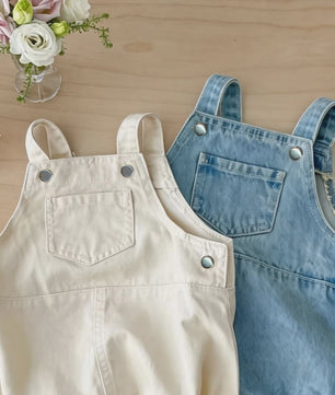 Schattige Denim Baby Overalls met Zakken - Lente & Zomer Collectie