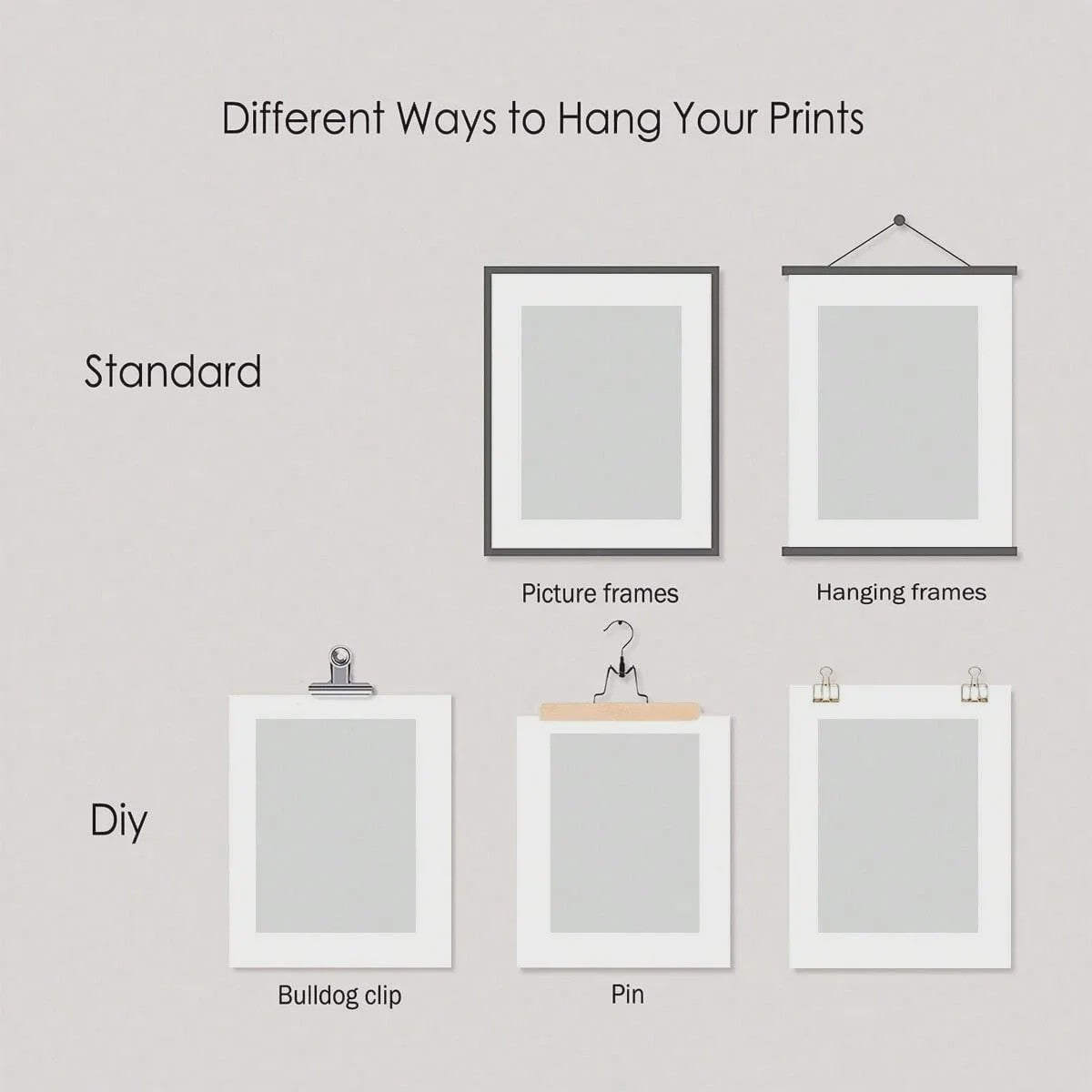 Set van 3 Schattige Bruine Beer Canvas Posters - Abstracte Dierenkunst voor Kinderkamer & Woonkamer