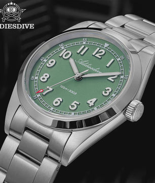 ADDIESDIVE Luxe Heren Quartz Horloge - 100m Waterdicht, Saffierglas & BGW9 Lume (AD2521)