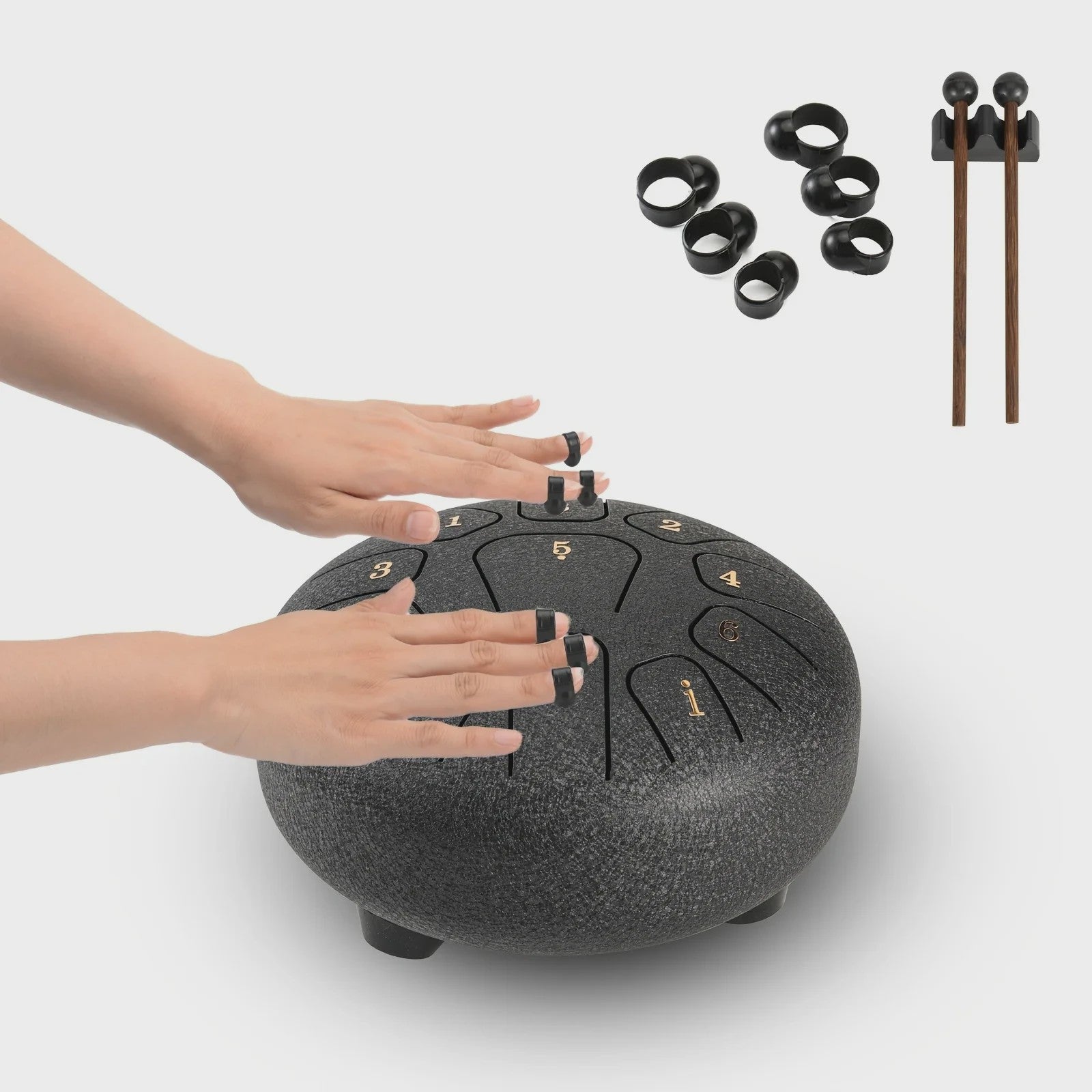 Miwayer 11-Tons Stalen Tongtrommel Geset: Klankhealing voor Yoga, Meditatie & Stressvermindering