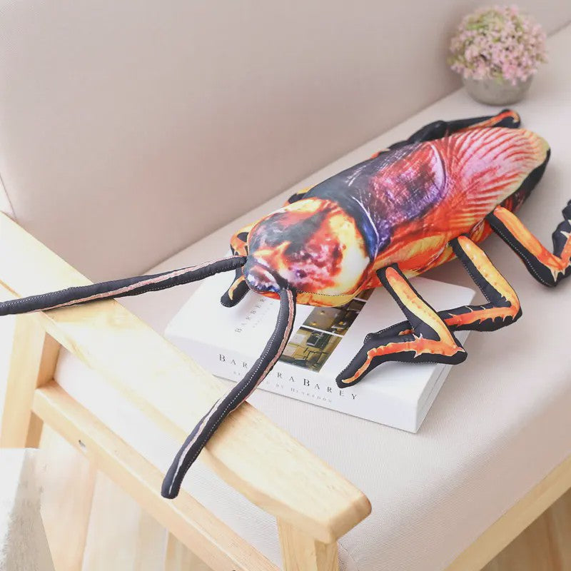 Realistische Kakkerlak Pluche Speelgoed Kussen - 55-120cm - Grappig Insect Knuffel Cadeau