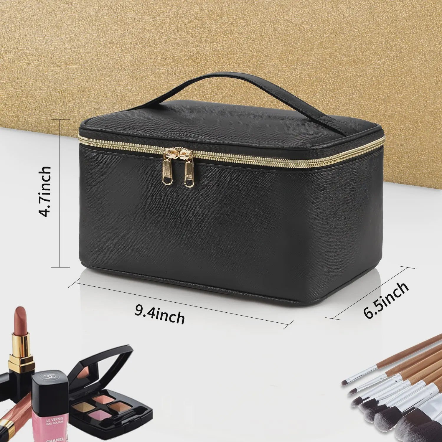 Grote Make-up Tas - Draagbare Kosmetische Organizer met Veel Opbergruimte voor Dames en Meisjes