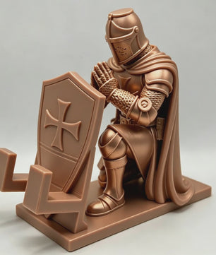 Middeleeuwse Templar Ridder Telefoonhouder - Uniek Bureau Decor & Cadeau