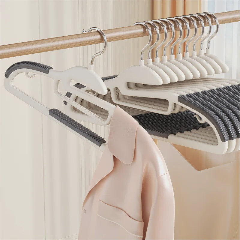 Set van 10 Antislip Kledinghangers - Multifunctioneel & Duurzaam voor Slaapkamer en Kast