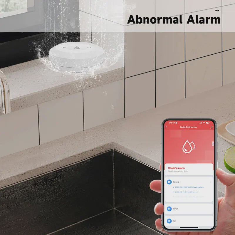 Tuya ZigBee Waterlekdetector - Slimme Alarm voor Keuken & Badkamer