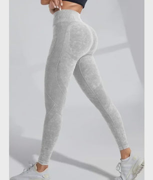 Naadloze Hoge Taille Yoga Legging - Hip Lifting & Ademend voor Sport