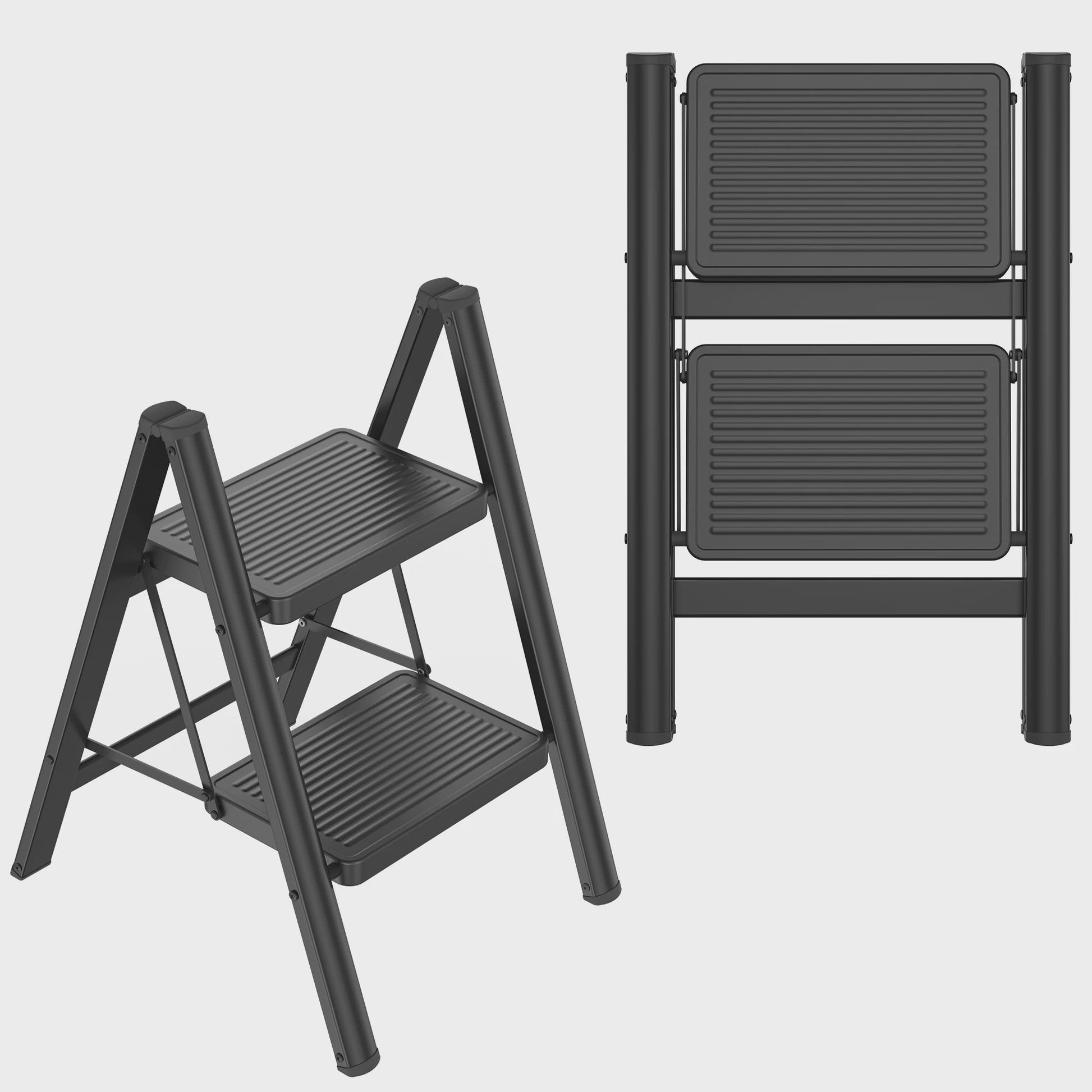 Opvouwbare Steekladder met Optionele Handgreep - 2/3/4 Treden, 250kg Belastbaar