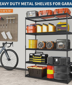Robuuste Metalen Stellingkast 5 Lagen - Verstelbaar - Garage & Keuken