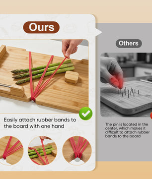 Multifunctionele Bamboe Snijplank - Ideaal voor Vlees, Groenten & Fruit