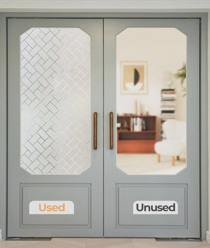 Raamfolie Privacy Glasfolie Statisch Zonder Lijm - Decoratief voor Huis & Kantoor