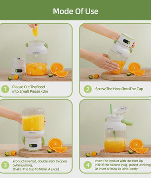 Draagbare USB Blender & Juicer - 500ml - Wit