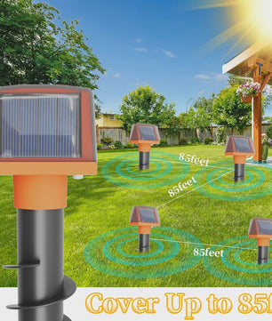 Solar Mollenverjager & Slangenverjager - Geluidsgolf & IP66 Waterdicht