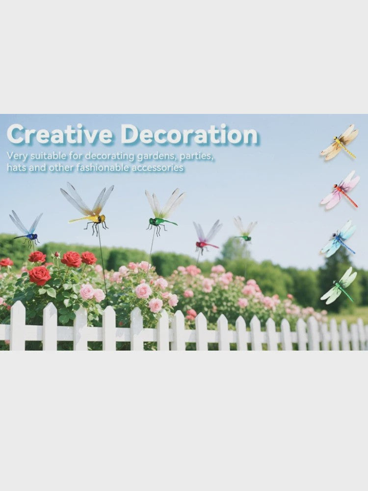 Decoratieve Libelle Clip - Tuindecoratie, Insectenwering & Accessoire