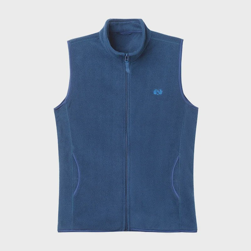 Herfst/Winter Fleece Vest Heren - Casual & Modieus met Geborduurd Detail