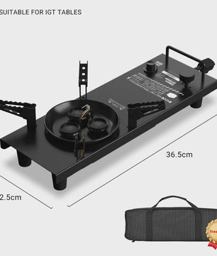 Pandatour Camping IGT Gasfornuis - Krachtige 6500W Draagbare Brander voor Buiten