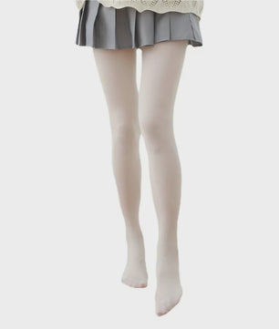 120D Lolita Stijl Dijhoge Nylon Kousen - Zoet & Sexy - Melkwit