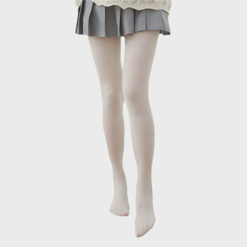 120D Lolita Stijl Dijhoge Nylon Kousen - Zoet & Sexy - Melkwit