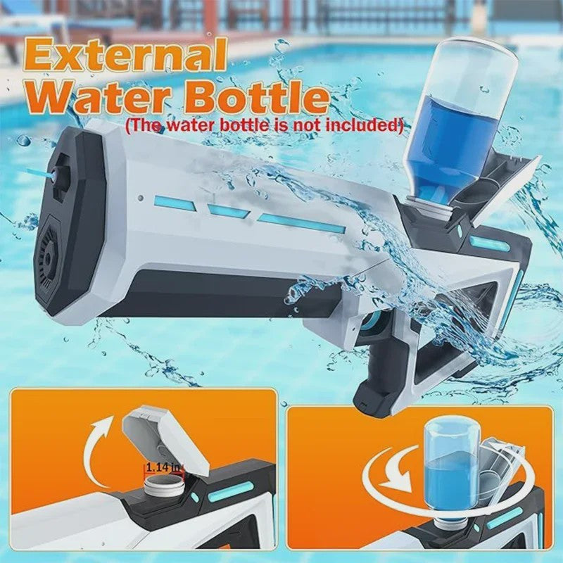 Krachtige Elektrische Waterpistool 43cm met Automatische Waterzuiging - Zomer Speelgoed voor Kinderen & Volwassenen