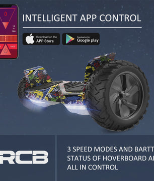 RCB Hoverboard 8.5 Inch Zelfbalancerend met App Controle, Bluetooth & LED Verlichting