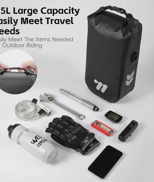 WEST BIKING Fiets Voorvork Tas 5.5L Waterdicht met Quick Release Systeem