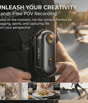 4K Mini Actiecamera met WiFi & Magnetische Bevestiging - Lichtgewicht POV Camera voor Motor, Fiets, Sport & Vlog