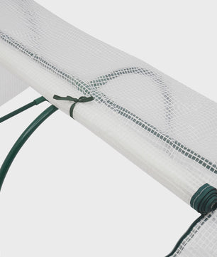 Kleine Kweekkas 120x60x50cm met oprolbare ramen - Ideaal voor balkon en tuin