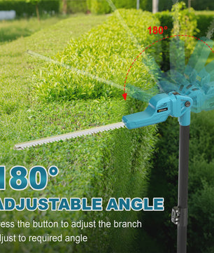Gisam Telescopische Heggenschaar - Snoerloos, Borstelloos, 7200SPM, 52cm Mes, 18V Makita Accu Compatibel