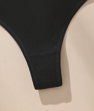 7-Delige Dames Katoen Strings Set - Zwart, Gestreept & Zacht - Comfortabele Tanga Ondergoed