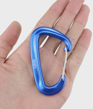 12KN D-vorm Karabijnhaak - Kleine Klimhaak voor Outdoor, Camping & Outdoor Avonturen