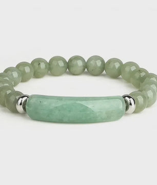 Handgemaakte Edelsteen Armband met Turquoise & Malachiet - Energie & Yoga