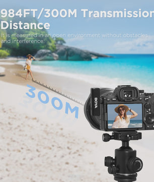 BOYA BY-LM2 Draadloos Lavalier Microfoon Systeem - 2.4GHz Dual-Channel voor iPhone, Android, Camera's