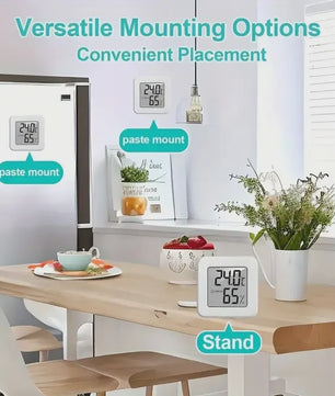 Compacte Digitale Thermometer en Hygrometer - Meet Temperatuur & Vochtigheid Binnenshuis