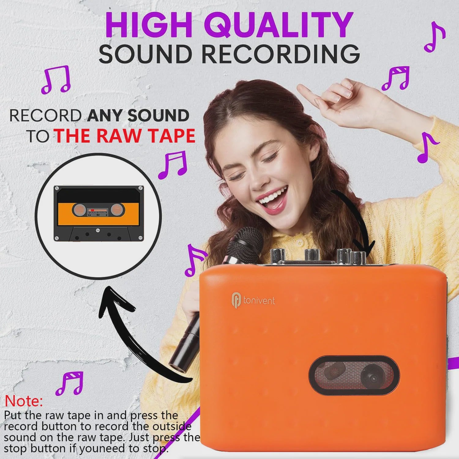 Draagbare Cassette Speler & Recorder: Zet Cassettes om naar MP3 met USB-C