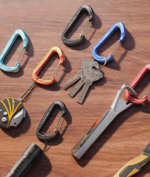 15kN Aluminium D-ring Karabiners Set - Zwaar, Lichtgewicht voor Outdoor & Camping