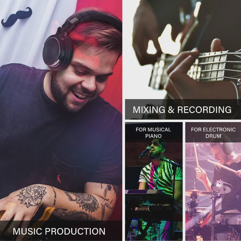 Oneodio Studio Pro 50 DJ Koptelefoon met Microfoon - Over-Ear HiFi Monitor Headset