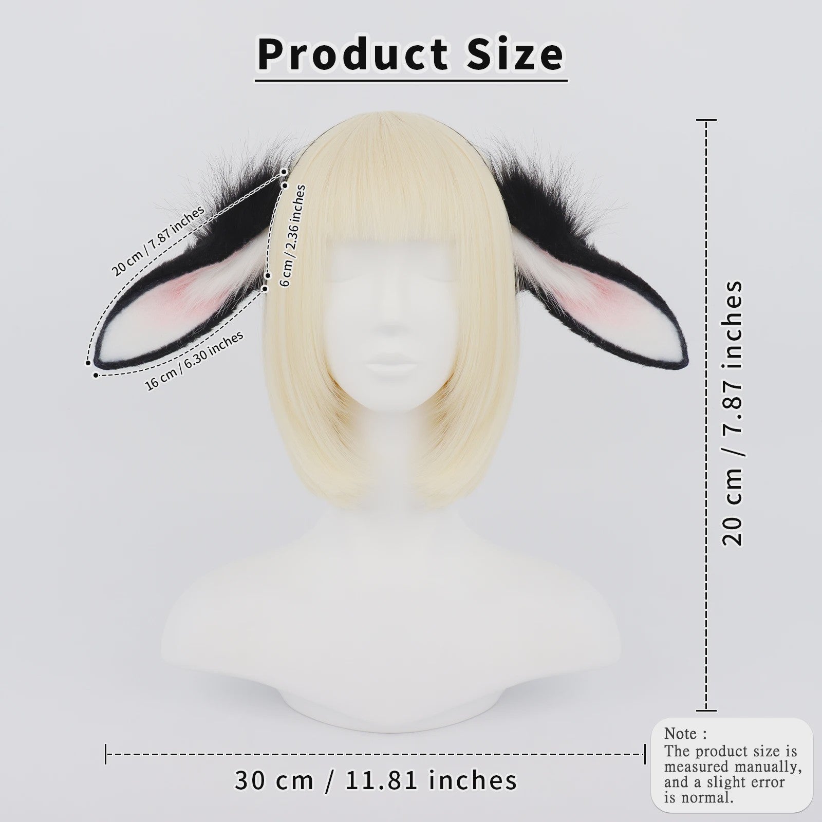 Pluche Konijnenoren Haarband - Feestelijk Accessoire voor Cosplay & Feesten