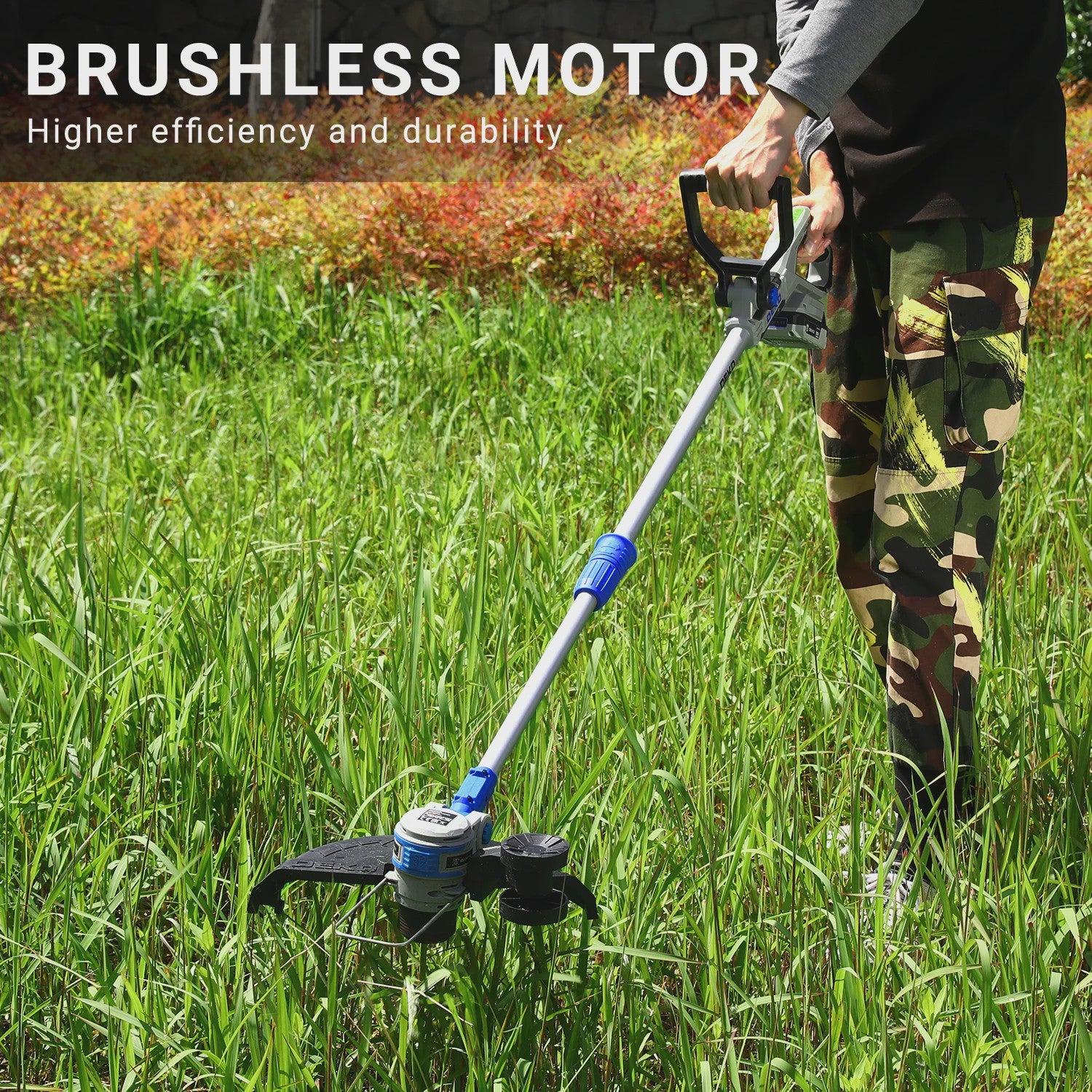 DEKOPRO 2-in-1 Accu Grastrimmer & Bosmaaier - 20V, 30cm, 2 Batterijen