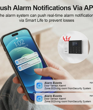 Slimme Alarmset met WiFi, GSM & Tuya Compatibiliteit - Inclusief Deursensor